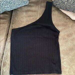 American Eagle Outfitters Black Ribbed Top